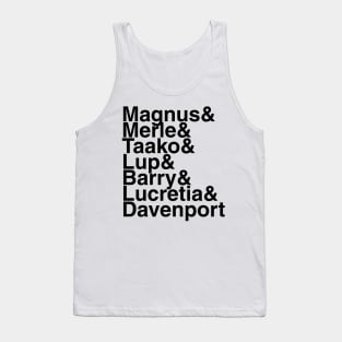 Red robes helvetica list Tank Top